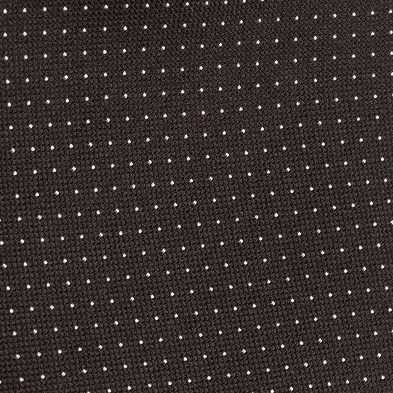 Black pure silk tie