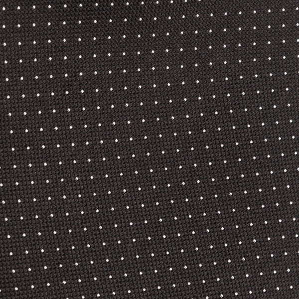 Black pure silk tie