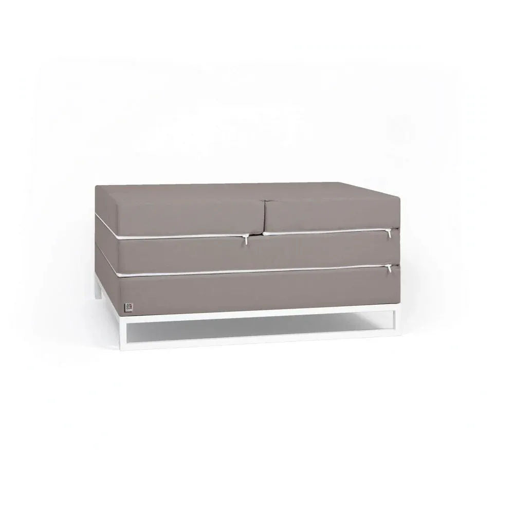 DIVERSO OUTDOOR, Outdoor Sofa Bed and Pouf 90x90 cm 