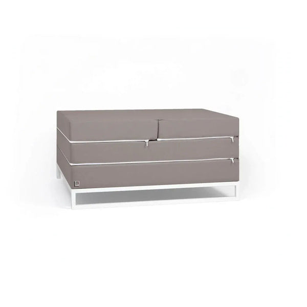 DIVERSO OUTDOOR, Outdoor Sofa Bed and Pouf 90x90 cm 