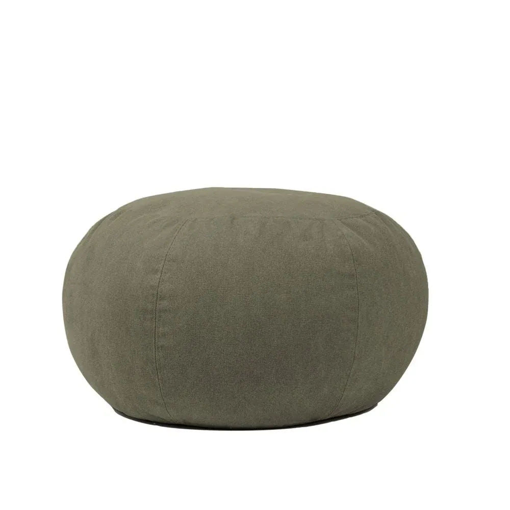 COCOON SOFT M, Round Bean Bag in Removable Cotton 58x40