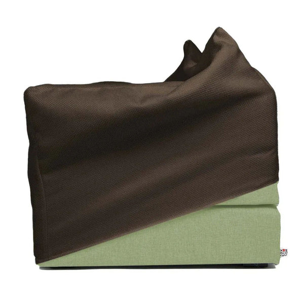 TOUF GREEN, Pouf Bed Green Base and Pouf Cover 70x63