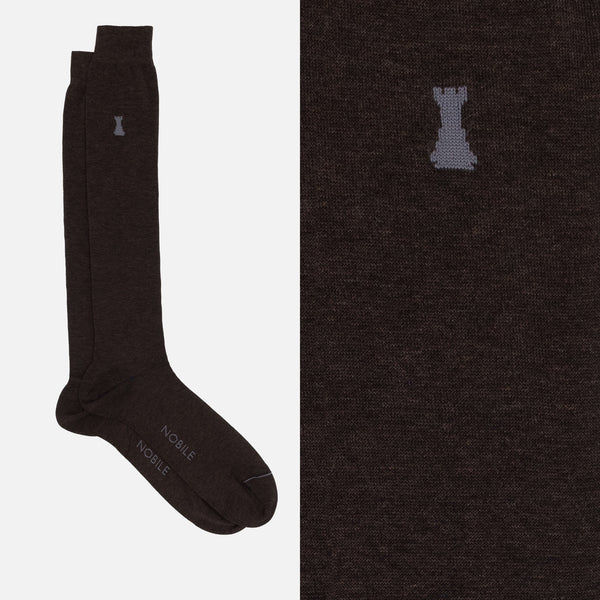 Caravaggio - Solid Color Mèlange Long Sock