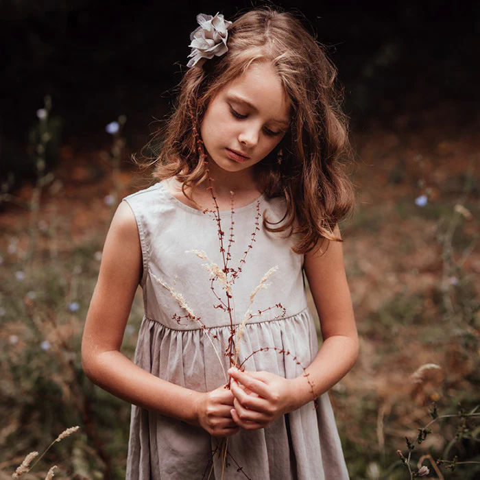 PEACHY DRESS WITH MAXI BOW