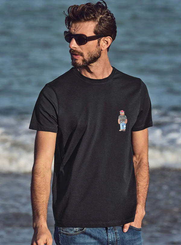 JERSEY T-SHIRT WITH TEDDY BEAR PRINT