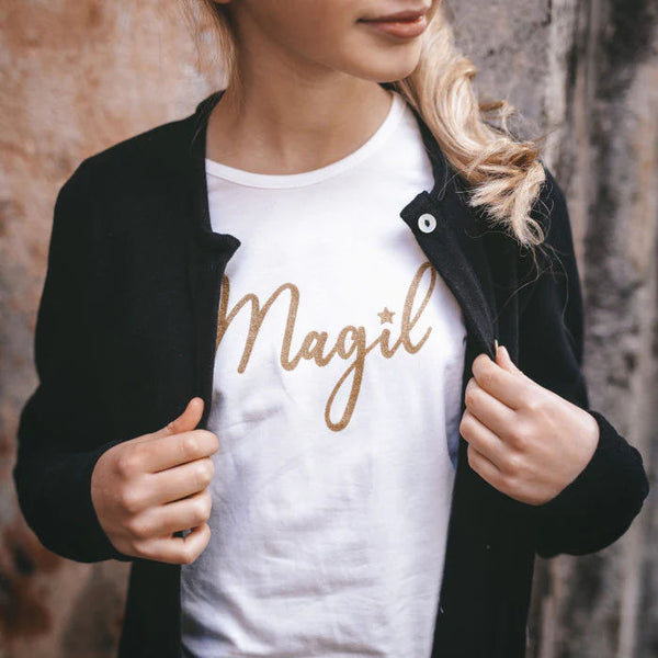 T-SHIRT STAMPA MAGIL GOLD