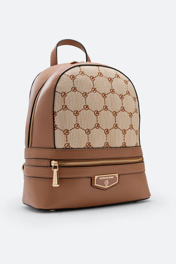 Zaino Ada Straw Tan
