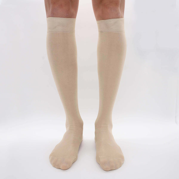 Mulberry Silk Chiffon - Fine Knit Long Stocking