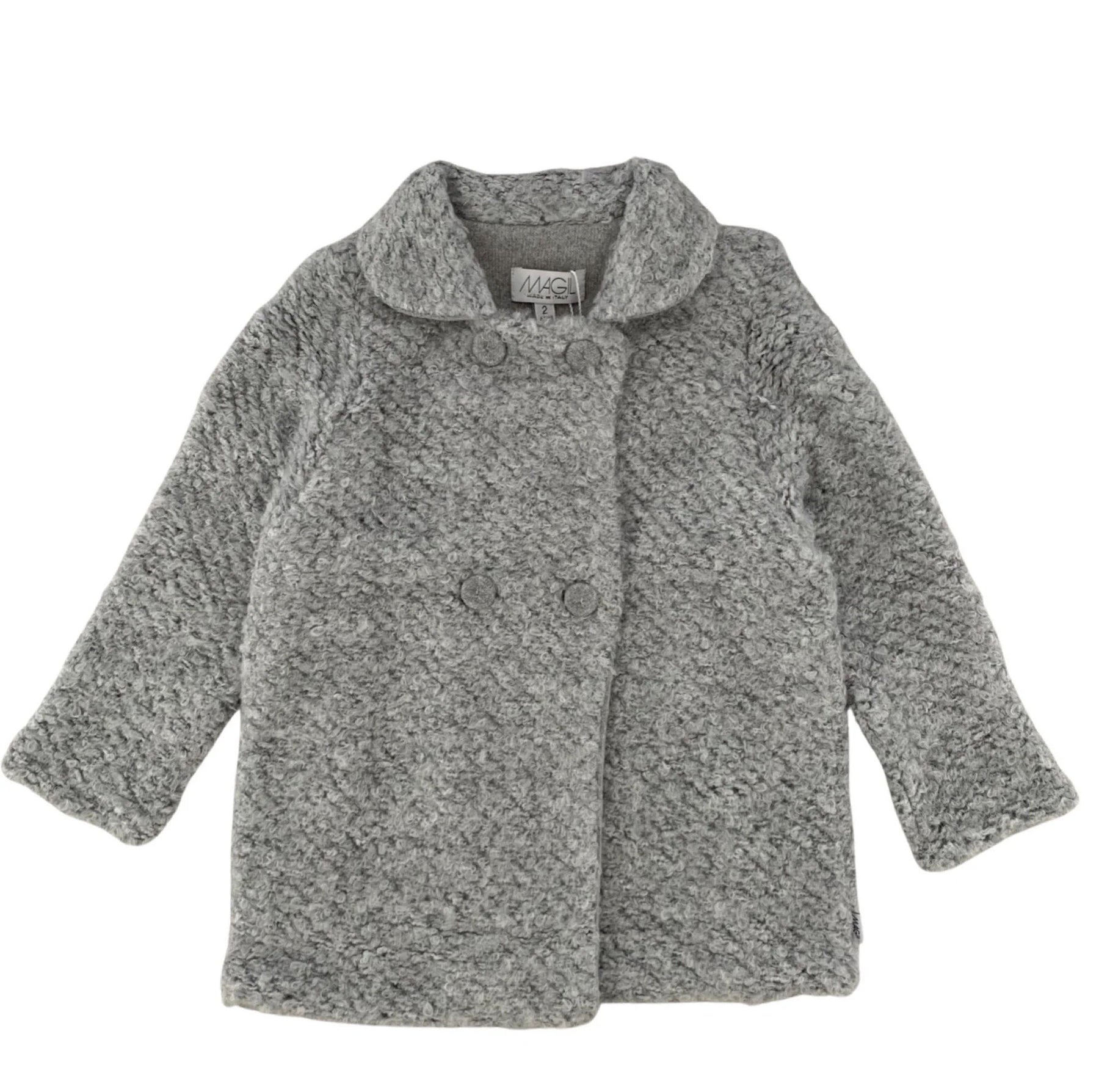 DOUBLE BREASTED BOUCLE' COAT