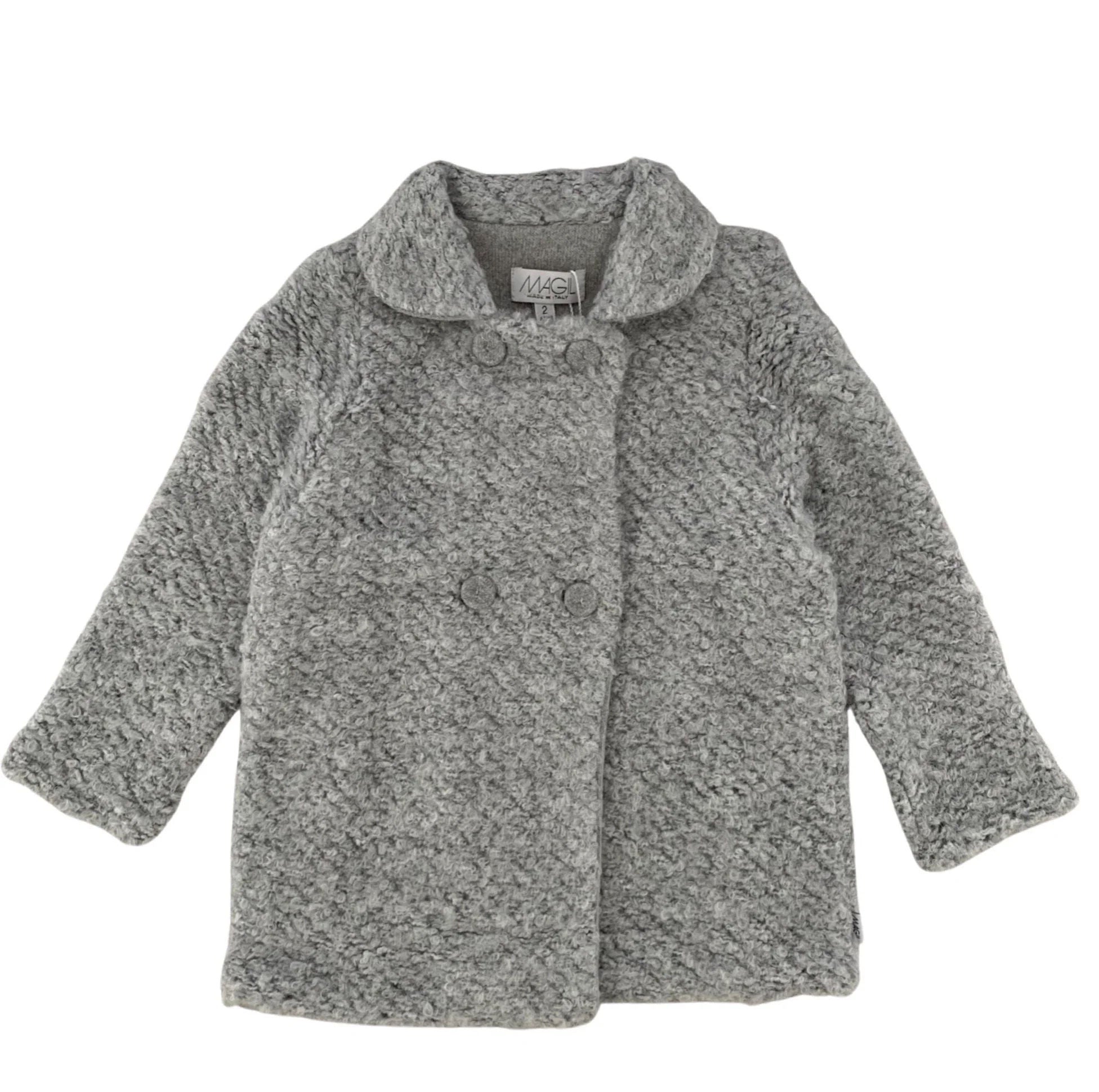 DOUBLE BREASTED BOUCLE' COAT
