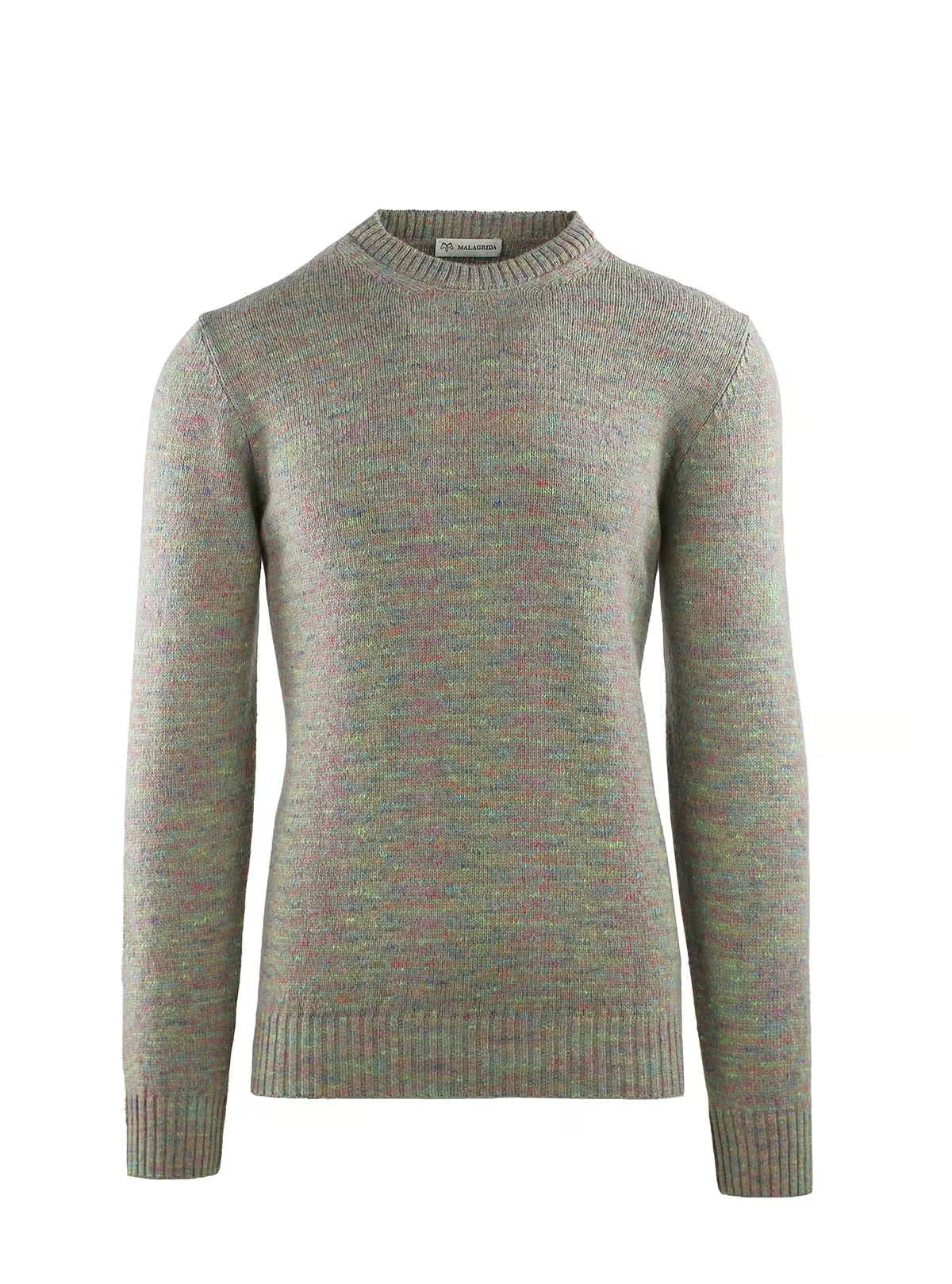CREW NECK WITH MULTICOLOR YARN