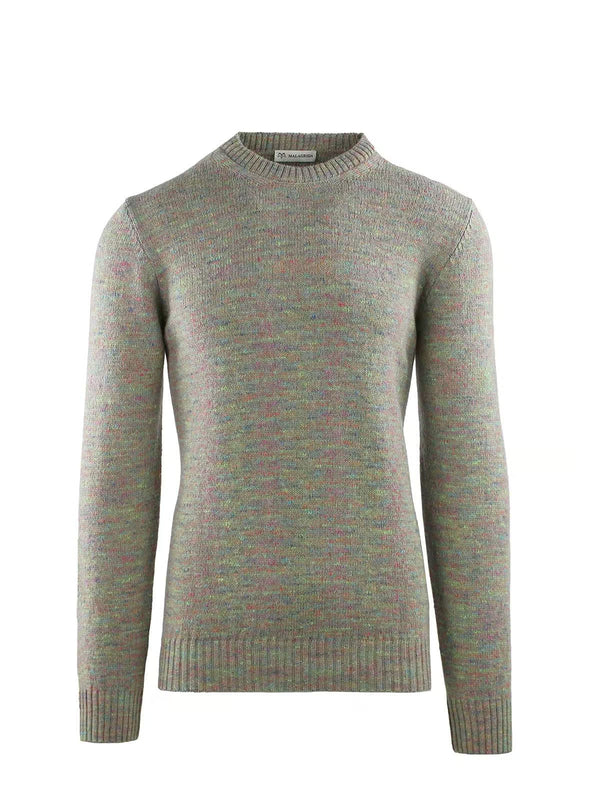 CREW NECK WITH MULTICOLOR YARN