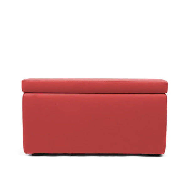 PANDORA 84 ECO SWING, Panca Pouf Contenitore Rettangolare in Ecopelle con Ruote 84x42 h42