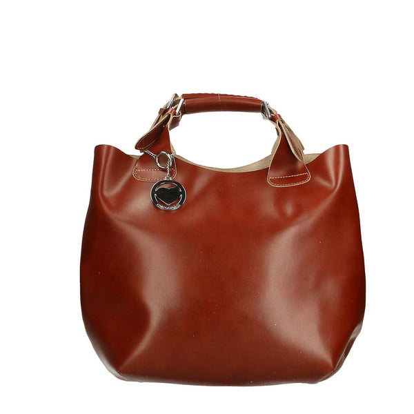 Large Leather Satchel Bag for Women - 44x30x13 cm - 9007 
