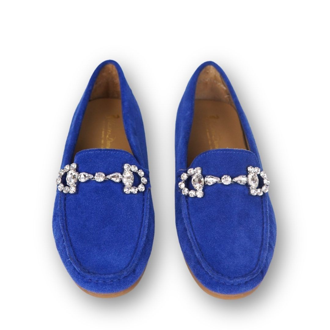 MastroDomenico Women's Handmade Moccasins - Lazurite
