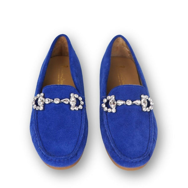 MastroDomenico Women's Handmade Moccasins - Lazurite