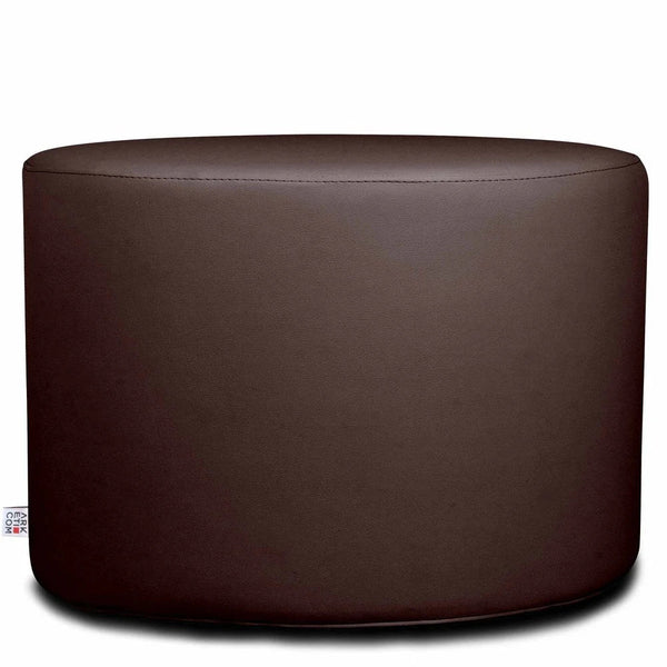 CHILL ECO 55, Round Footrest Pouf in Eco-Leather 55 x h42