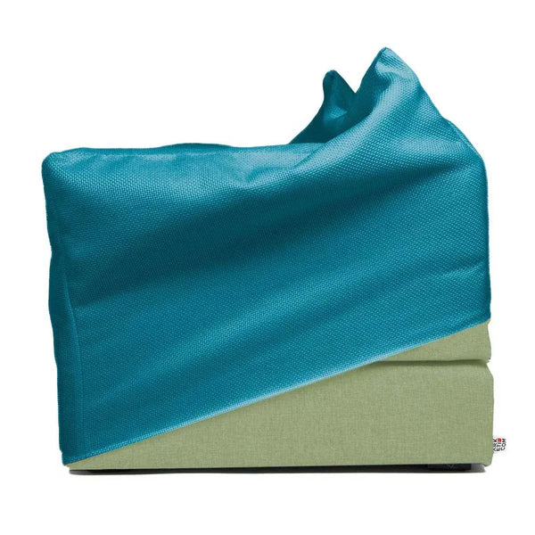 TOUF GREEN, Pouf Bed Green Base and Pouf Cover 70x63