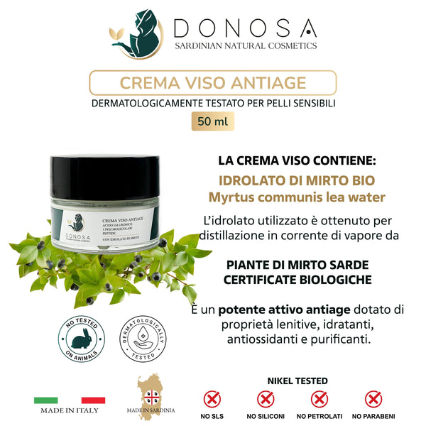 KIT  GEL DETERGENTE + CREMA VISO ANTIETÀ + OMAGGIO