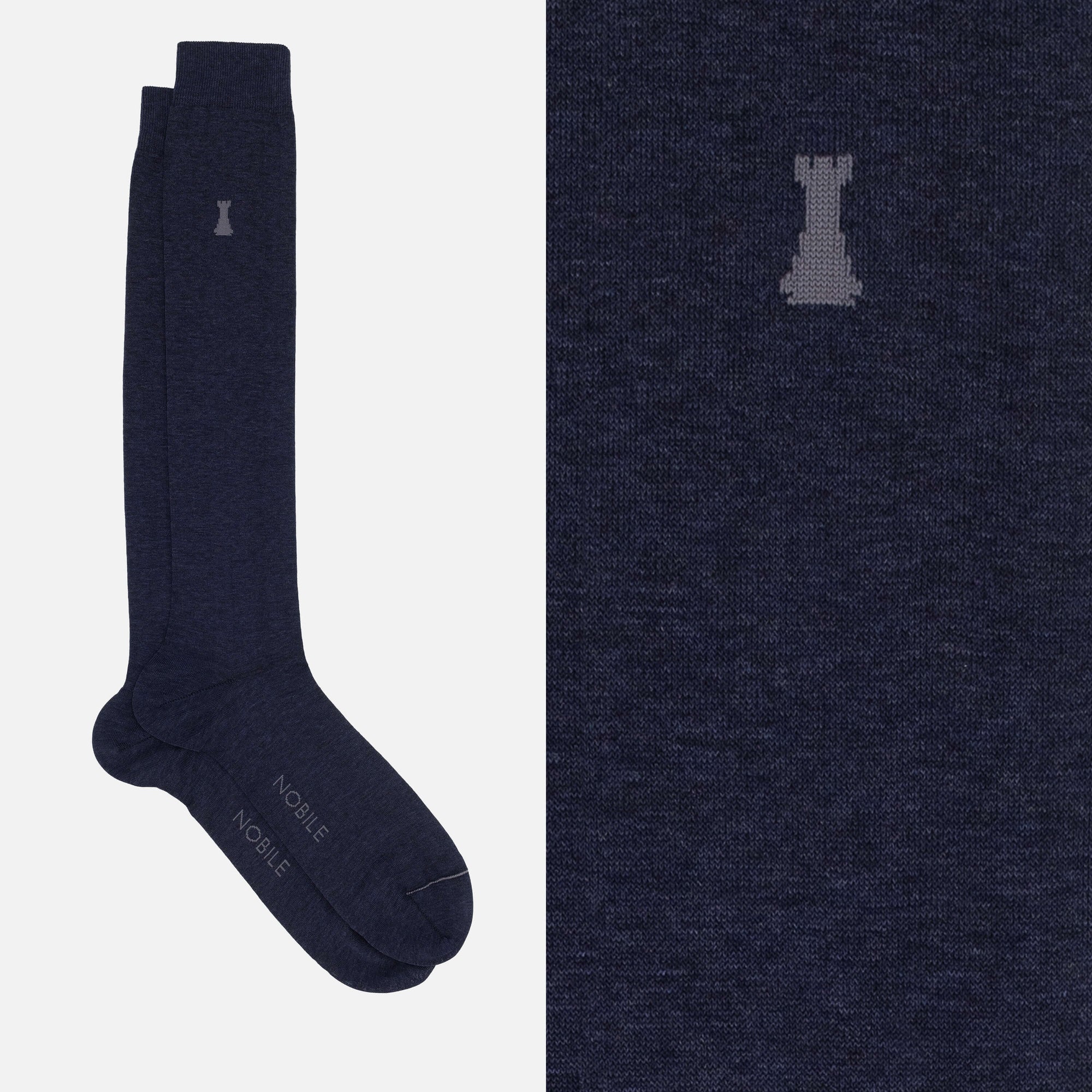 Caravaggio - Solid Color Mèlange Long Sock
