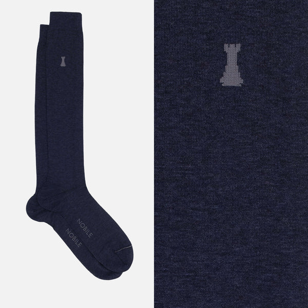 Caravaggio - Solid Color Mèlange Long Sock