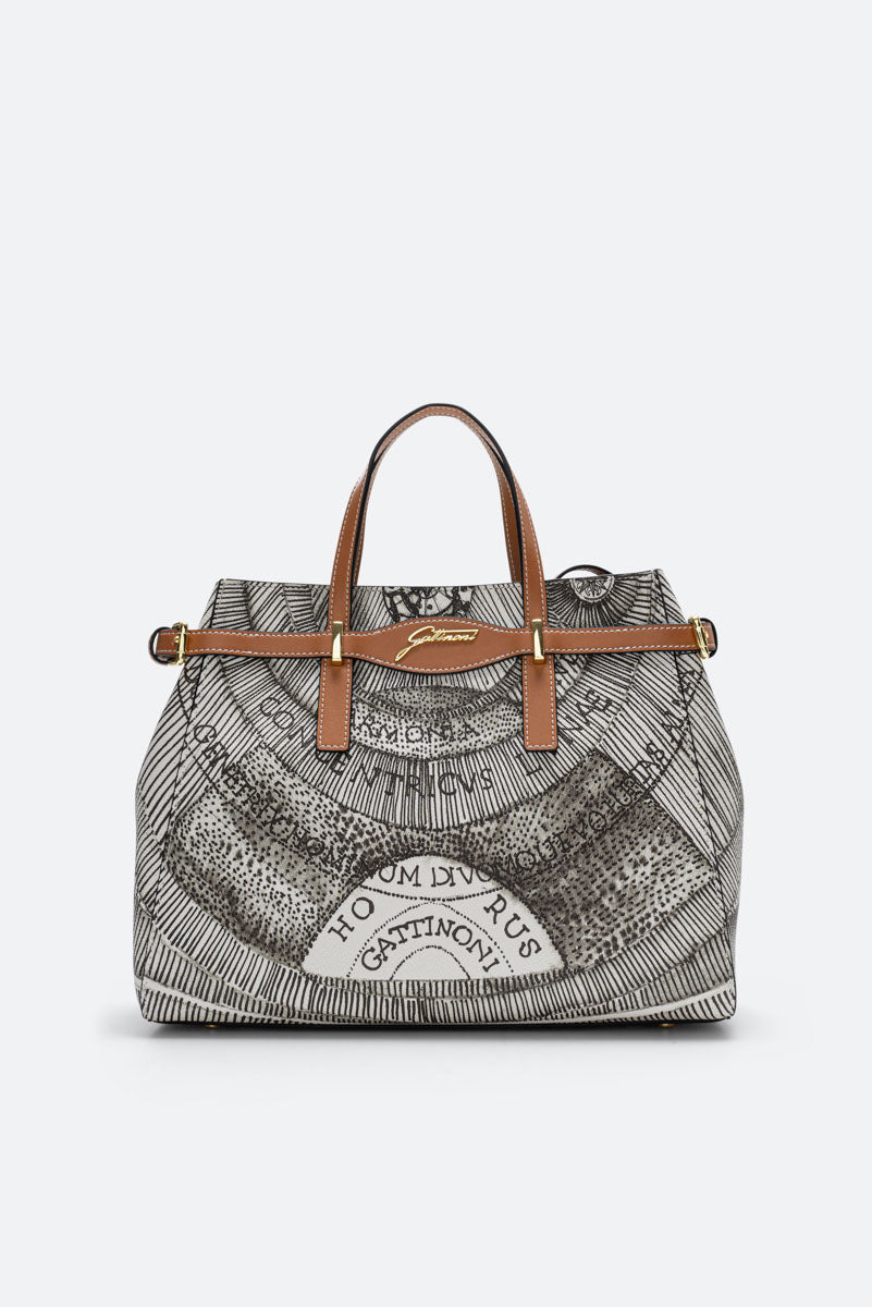 Borsa a mano Planetarium Ink Sepia Small