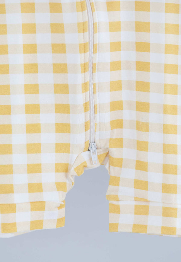 Tutina con zip in bambù - Sunshine - Palloncino blu