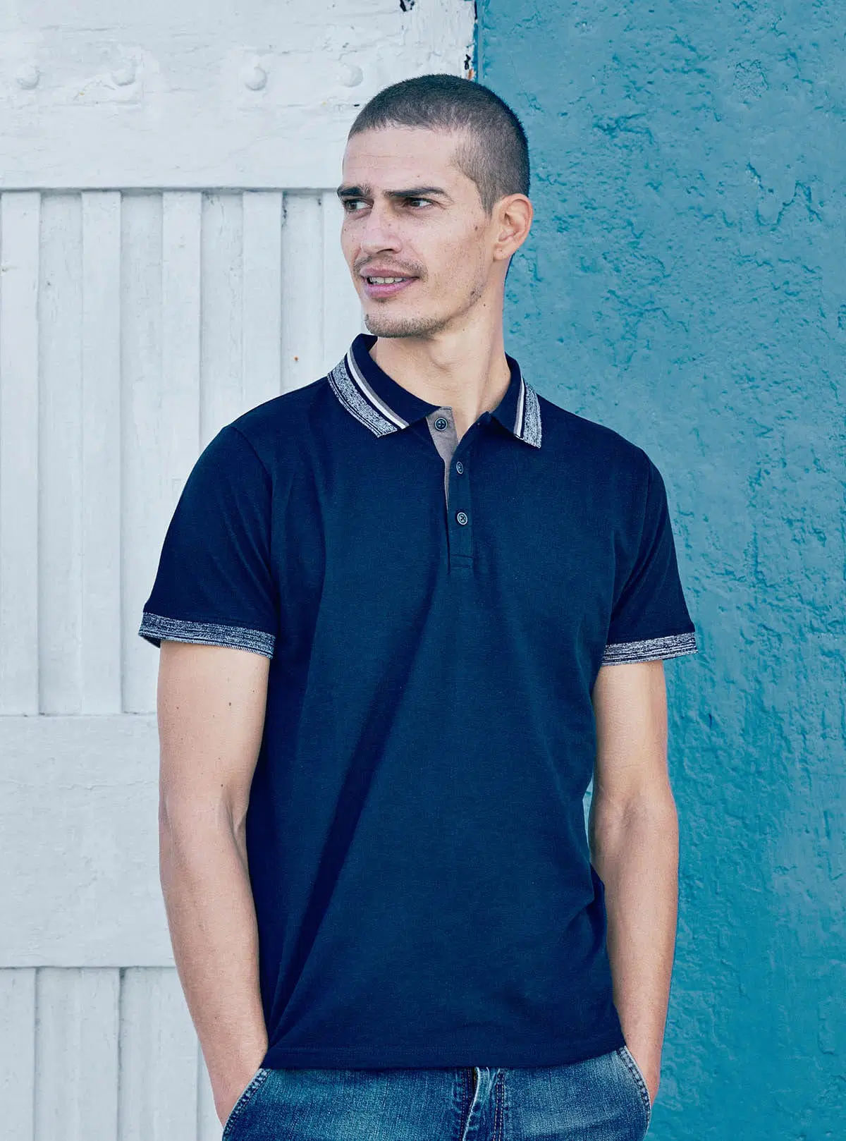 POLO WITH MOULINÉ FINISHING