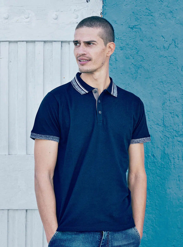 POLO WITH MOULINÉ FINISHING