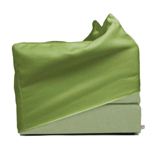 TOUF GREEN, Pouf Bed Green Base and Pouf Cover 70x63