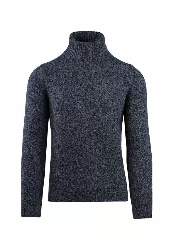 MOULINE' CHECKERBOARD TURTLENECK