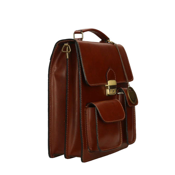 Business bag, men's leather bag - 27x32x10 cm - 7013 