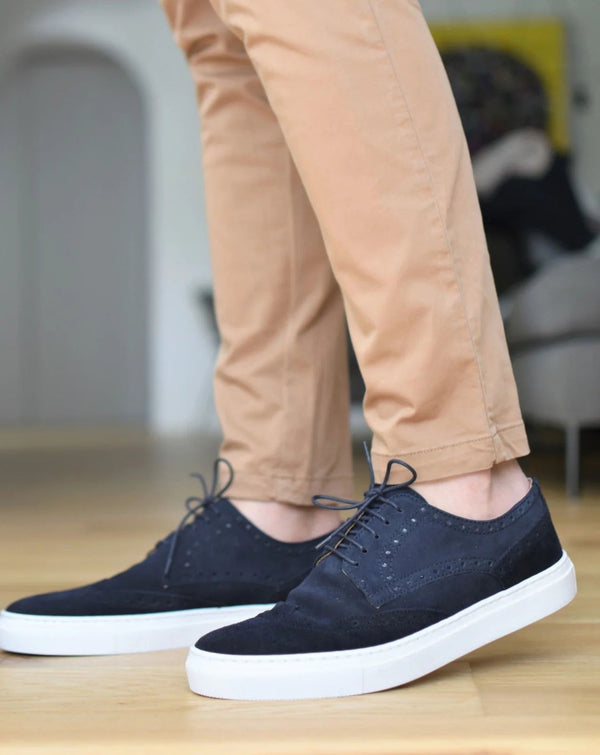 CAPRI - Navy Suede