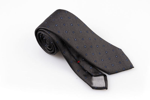 Pure silk tie with little flowers