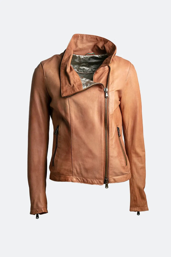 Sally Bis Gold Leather Neck