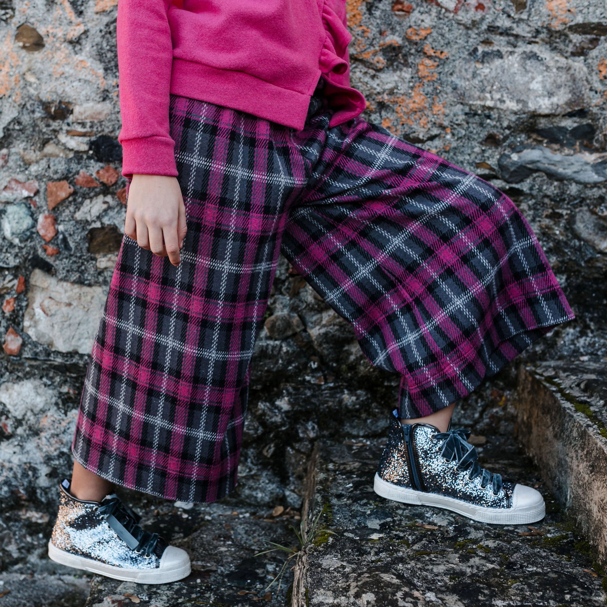 PANTALONE AMPIO A QUADRI