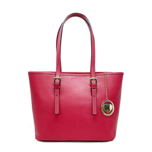 Women's Shoulder Bag Saffiano Leather Handmade - Cefalu' 3303. 
