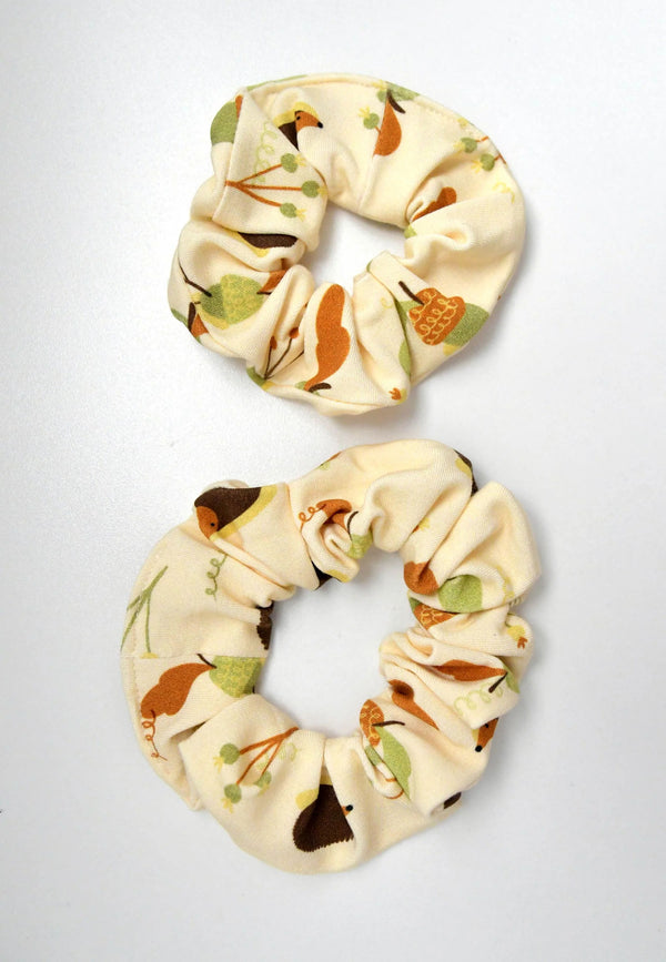 Chouchou (scrunchie) in bamboo - Curls - Blue Balloon