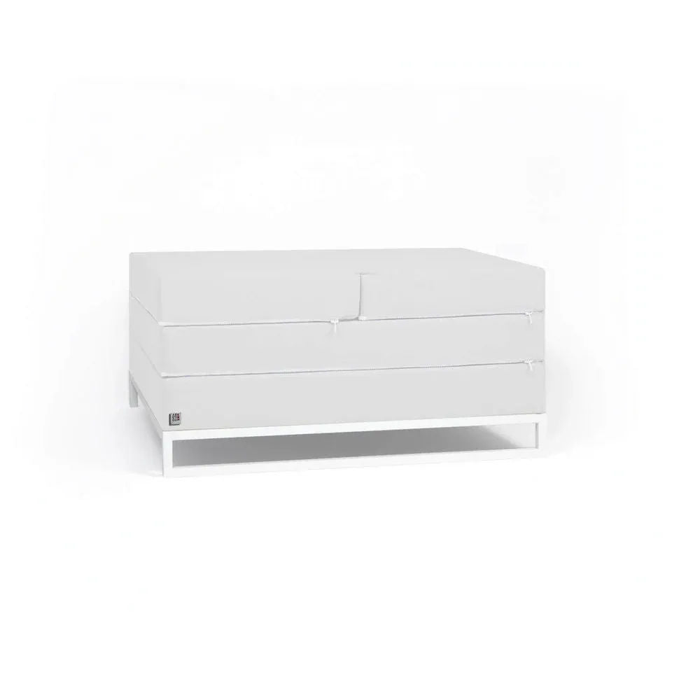 DIVERSO OUTDOOR, Outdoor Sofa Bed and Pouf 90x90 cm 
