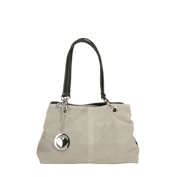 Women's Suede Handbag - 32x20x14 cm - 10028 