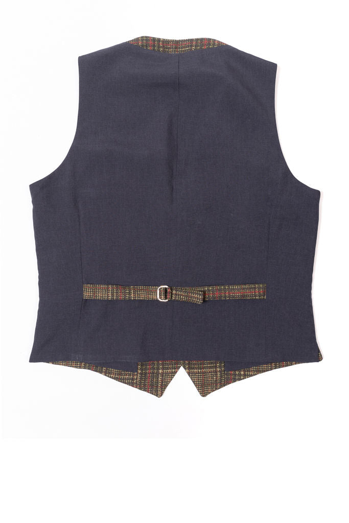 Green tartan vest