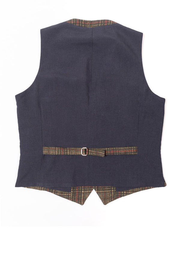 Green tartan vest