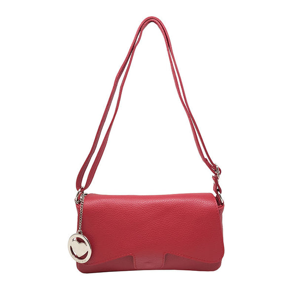 Chicca Borse Bag Shoulder Bag Leather Handbag Made in Italy 26x14x6 cm - Clutch - Como K001. 