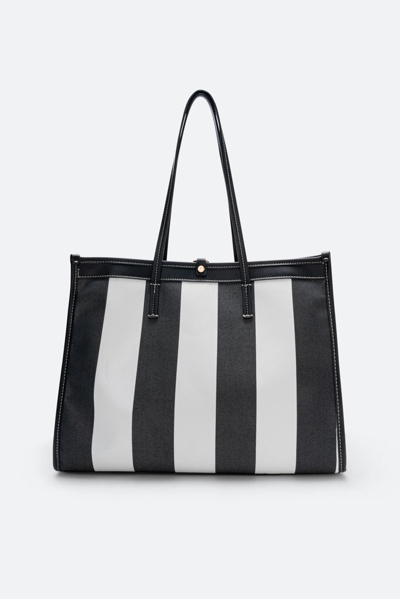 Shopping Bag Fernanda Straw Large Nera