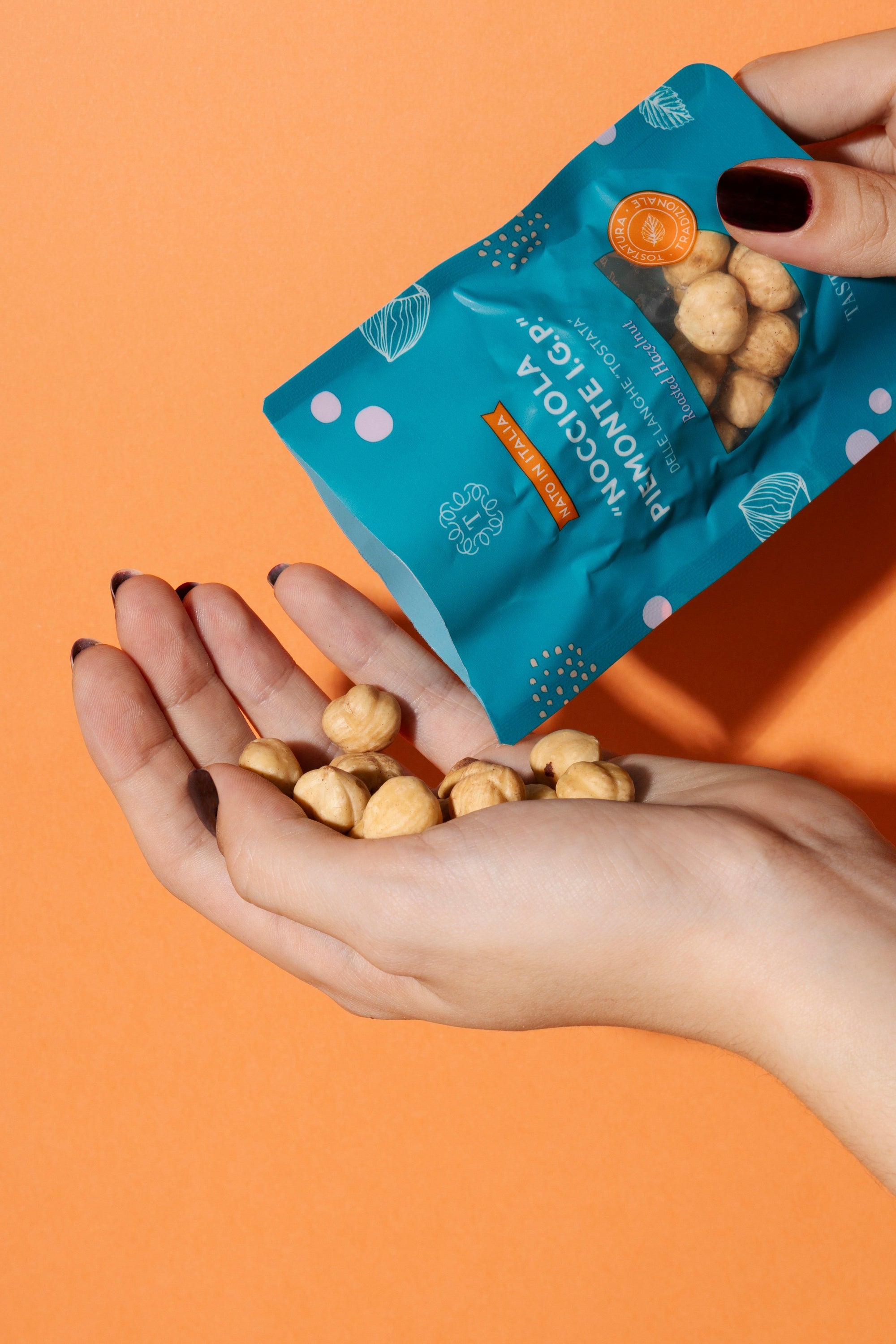 1 pack of Snack Hazelnut Piedmont IGP from Langhe "Tostata" (30g)