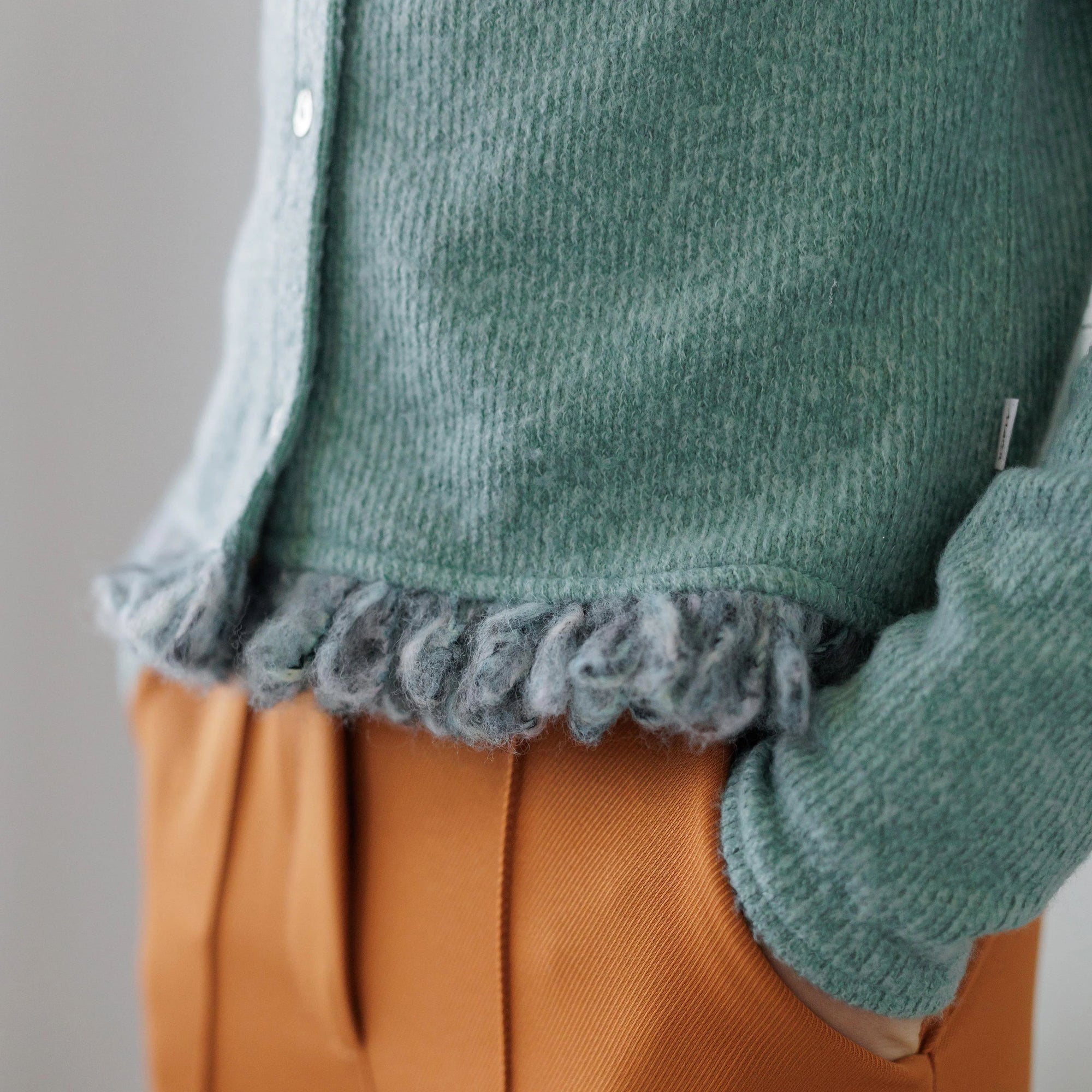 SOFT KNIT CARDIGAN WITH FRINGE
