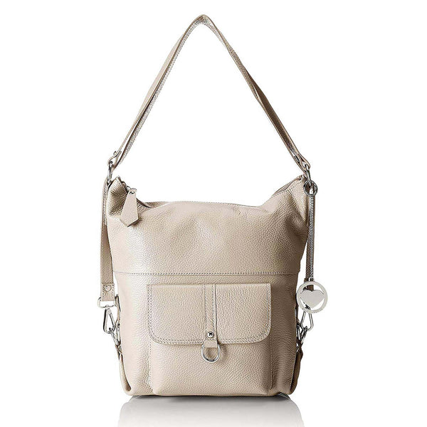 Unisex Leather Backpack Bag - 3301. 