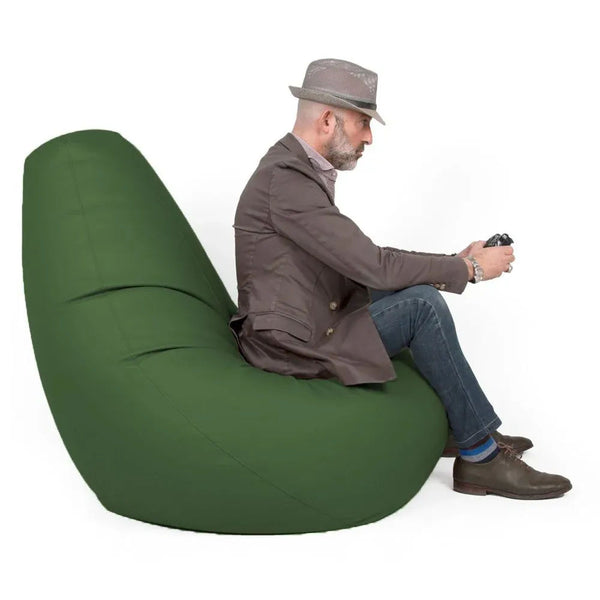 SESSANTOTTO 68 ECO, Bean Bag Chair in Eco-Leather L Removable Cover