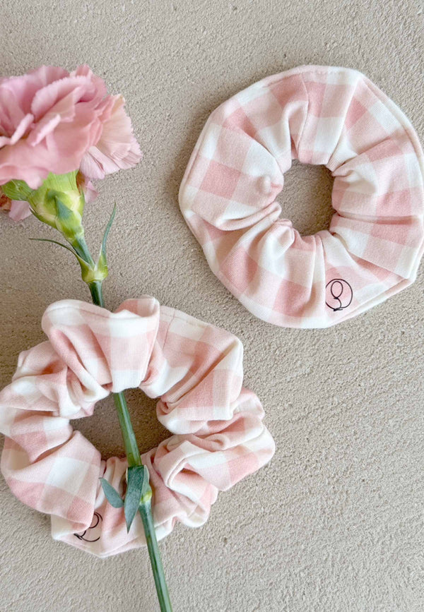 Chouchou (scrunchie) in bambù - Sakura - Palloncino blu