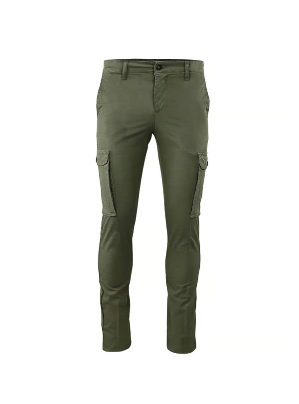 PANTALONE CON TASCONI IN LINO